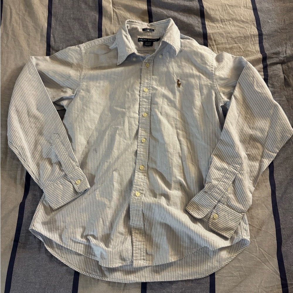 Ralph Lauren Blue Casual Button Down Shirt
